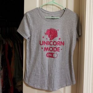 Adorable girls unicorn tee